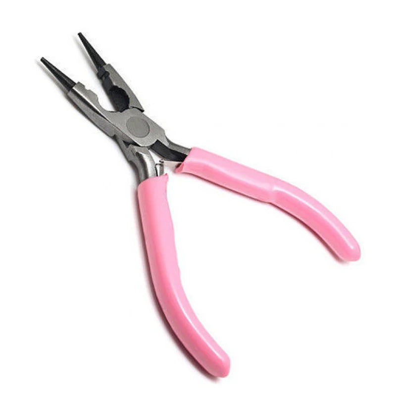 Mini Pliers Diagonal Round Bent Needle Nose Handcraft Beading Insulated Cutter Pliers For Jewelry Making Tools