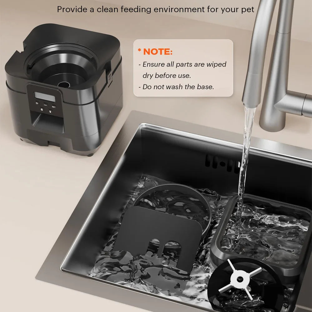 Automatic Cat And Dog Feeder With Timed Portions Dispenser