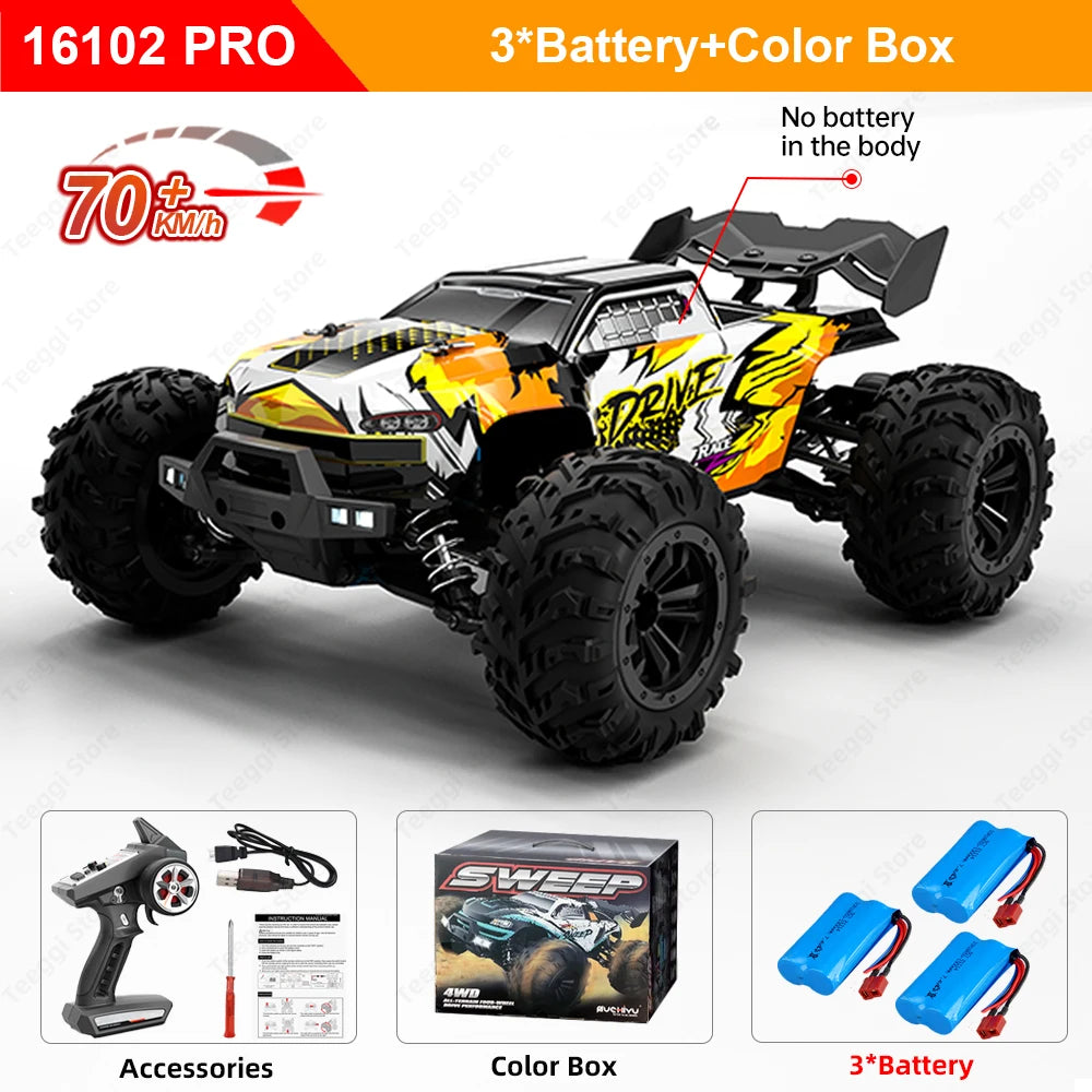 Teeggi 16101 Pro 1to16 High Speed 4WD RC Car With LED Lights