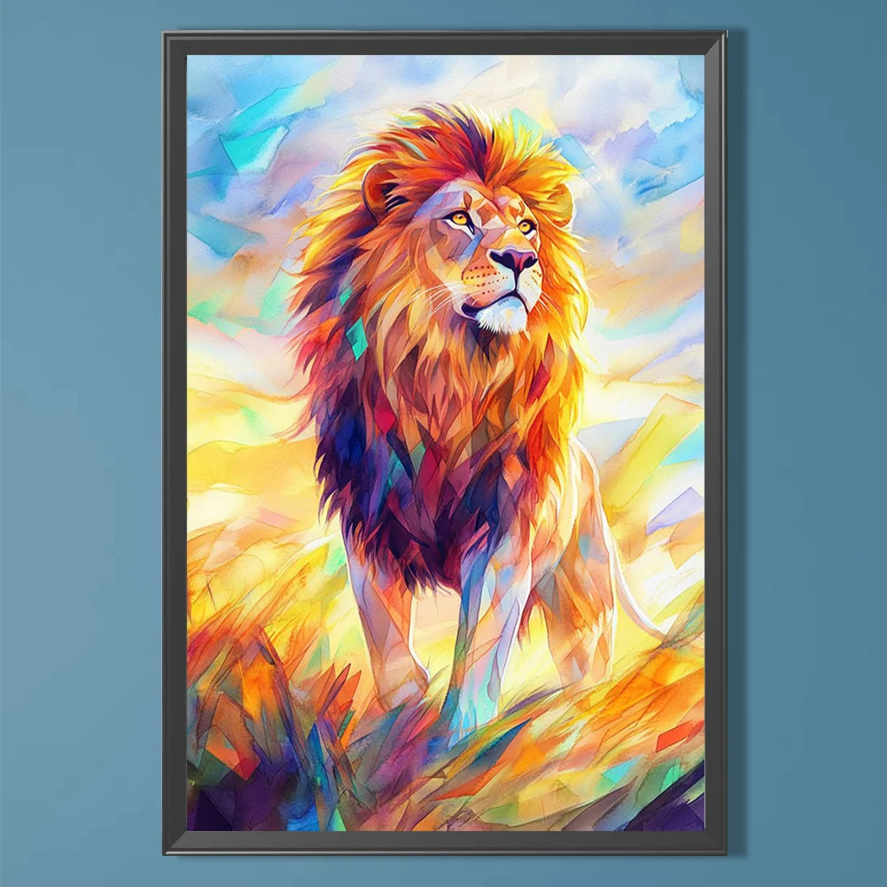 5D DIY Full Round Drill Diamond Painting Animal Kit Home Decor Art Craft 40x60cm