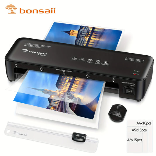 BONSAII 9" 4-in-1 Laminator with Never Jam Tech for Home