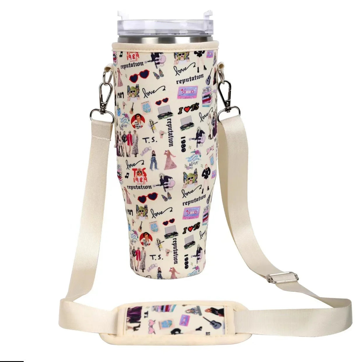 40oz Stanley Water Bottle Carrier Bag With Adjustable Strap