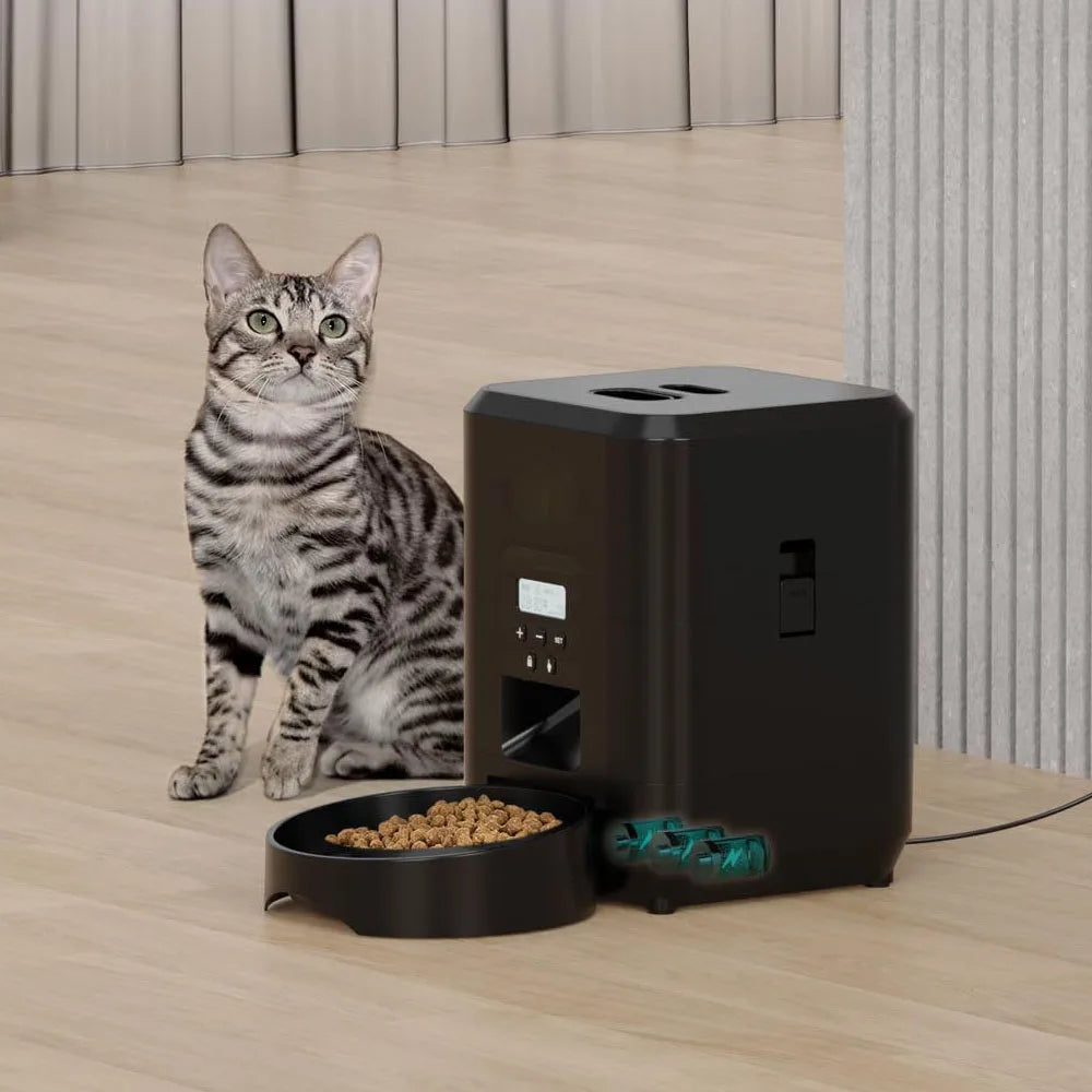 Automatic Cat And Dog Feeder With Timed Portions Dispenser