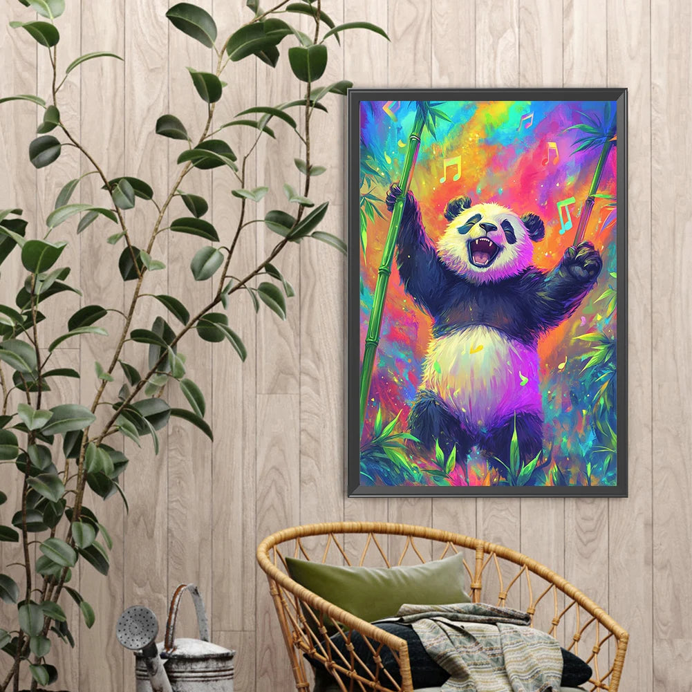 5D DIY Full Round Drill Diamond Painting Animal Kit Home Decor Art Craft 40x60cm