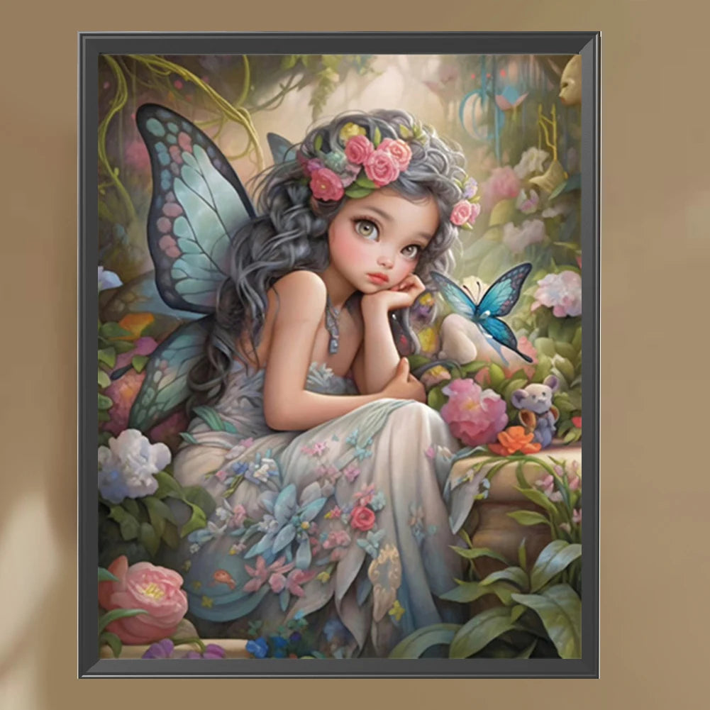5D DIY Full Square Drill Diamond Painting Elf Character Series Home Art Craft Diamond Painting Home Decoration New Year Gift