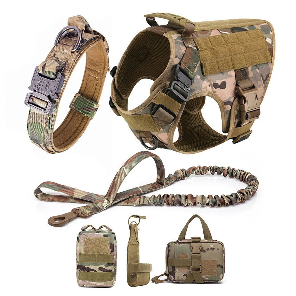 Large Dog Harness And Leash Set Pet German Shepherd Malinois