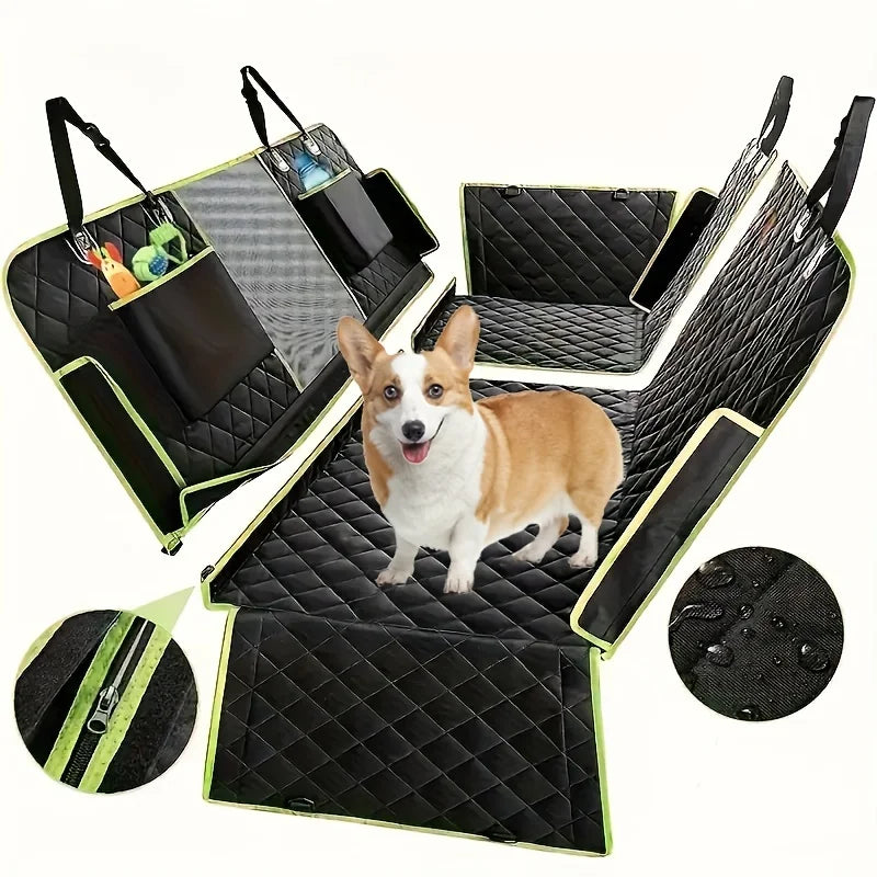 6-In-1 Pet Rear Seat Car Cushion Waterproof And Washable