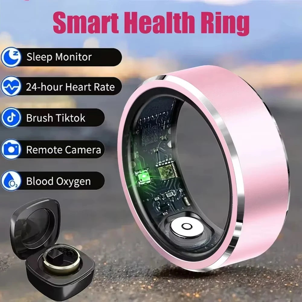R5 Smart Ring Heart Rate Blood Pressure Blood Oxygen Sleep Monitor Waterproof Smart Ring Multi-sport Modes Android IOS