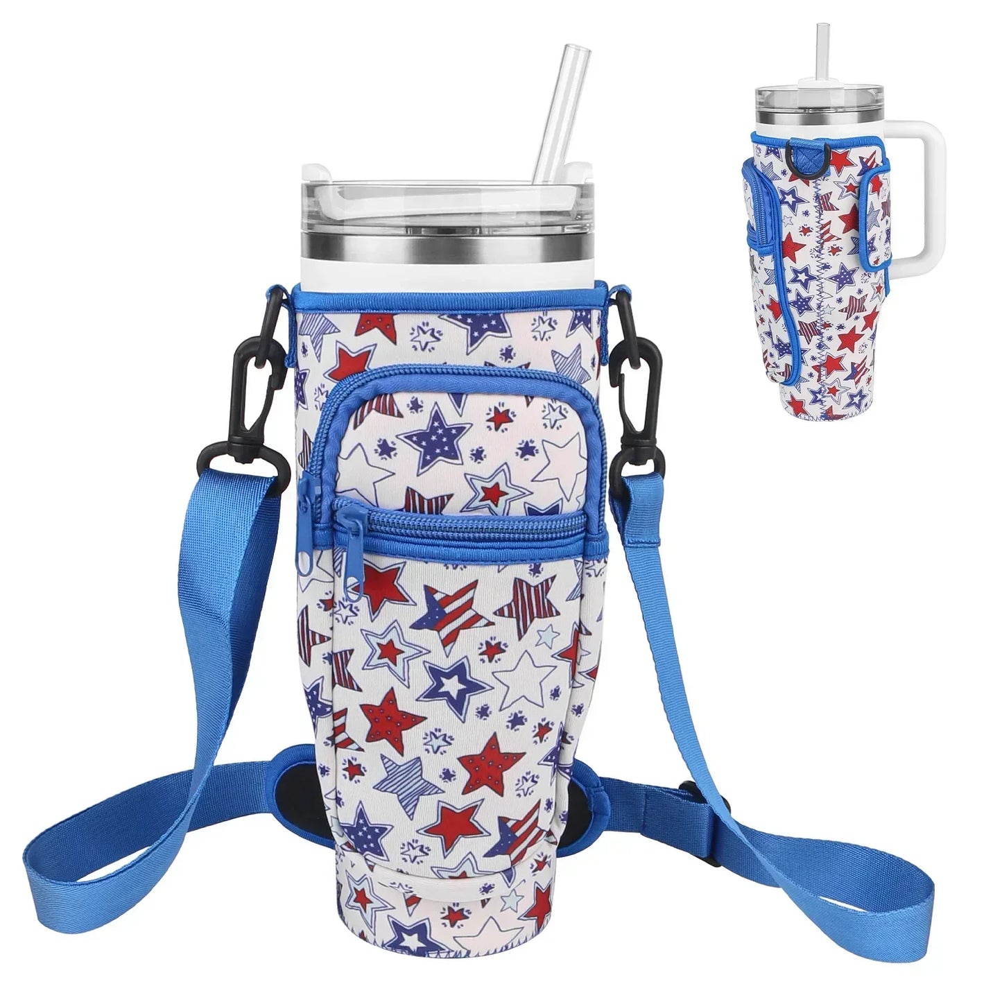 40oz Stanley Water Bottle Carrier Bag With Adjustable Strap