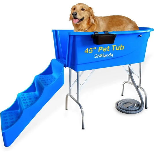45 Pet Grooming Bathtub Dog Wash Station Heavy Duty Bath