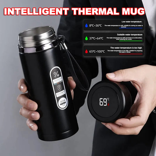 Stainless Steel Thermos Bottle LED Temperature Display