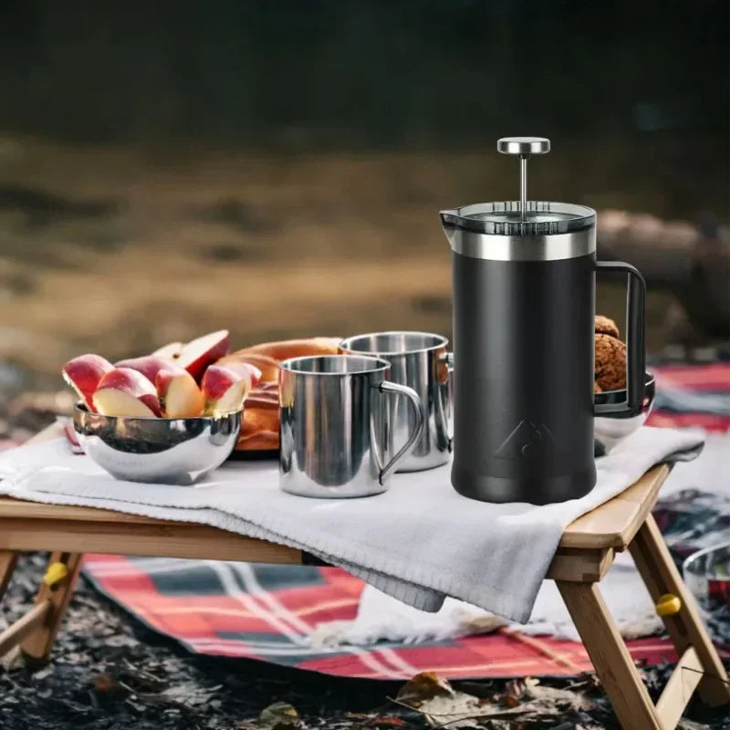 34 Oz Double Wall Stainless Steel French Press Keeps Coffee Warm