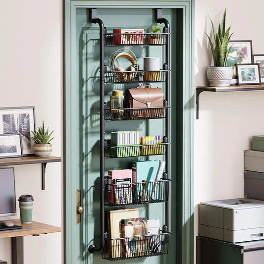 Over The Door Storage Organizer Metal Hanging Shelf