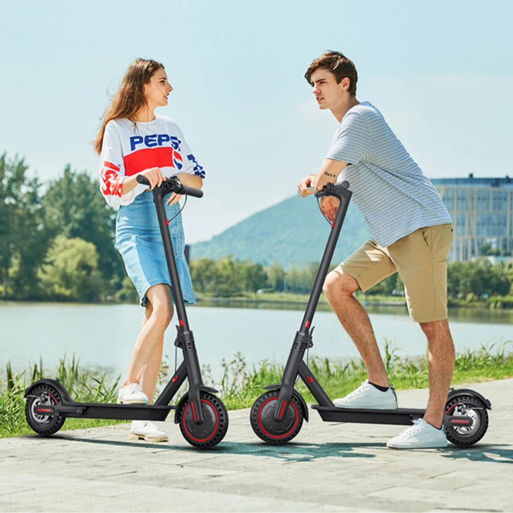 350W Foldable Electric Scooter With Dual Brake System