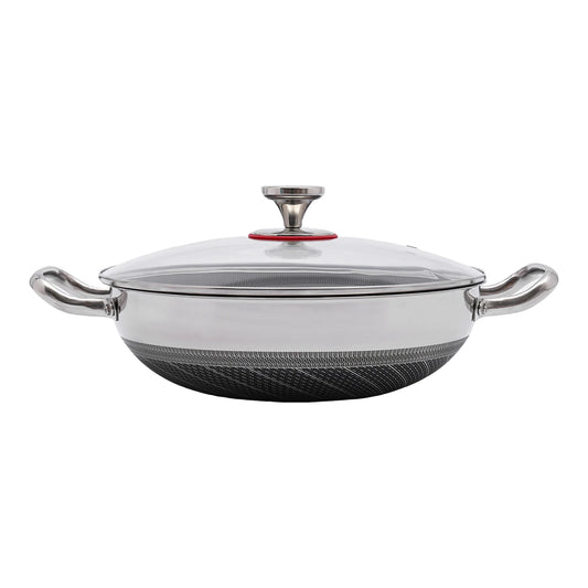 Stainless Steel Nonstick Frying Pan 12.6 Inch Fast Heat