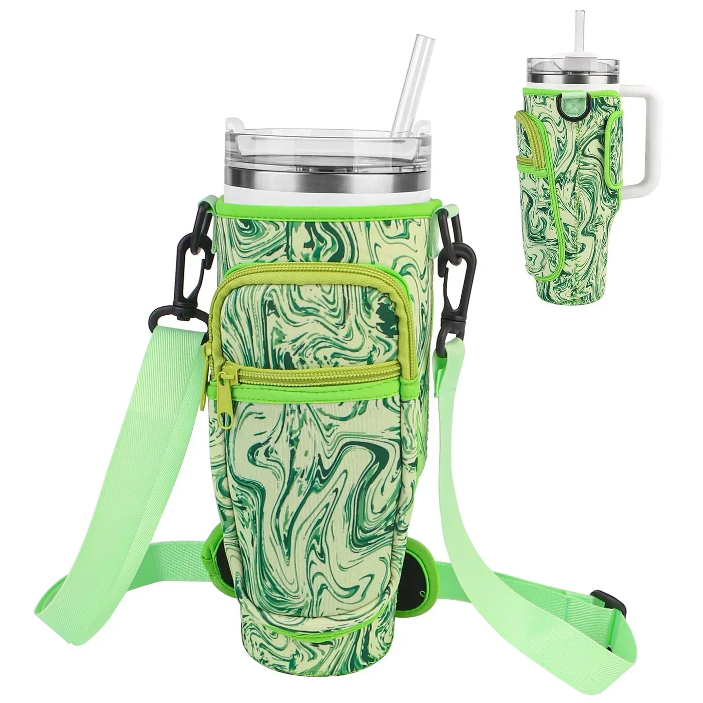 40oz Stanley Water Bottle Carrier Bag With Adjustable Strap