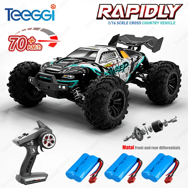 Teeggi 16101 Pro 1to16 High Speed 4WD RC Car With LED Lights