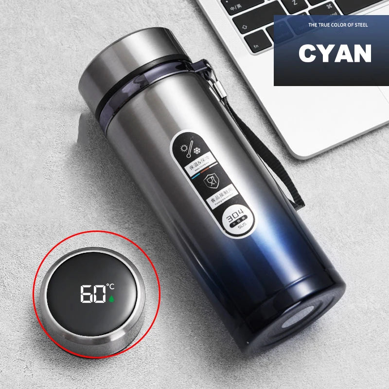 Stainless Steel Thermos Bottle LED Temperature Display