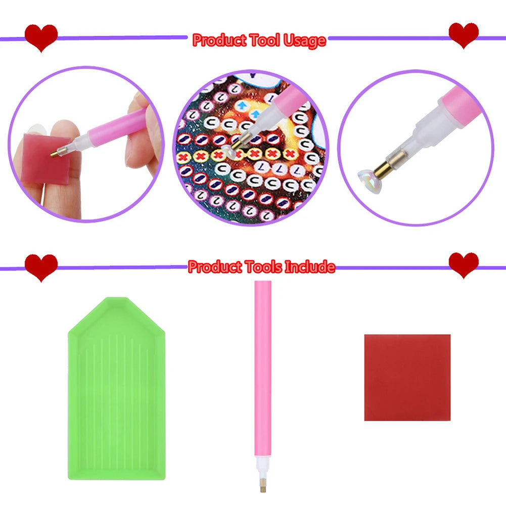 5D DIY Full Round Diamond Painting Grandma Kit Home Decor