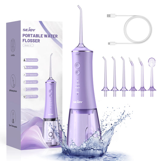 Sejoy Water Flosser 4 Nozzles 4 Modes Premium Rechargeable