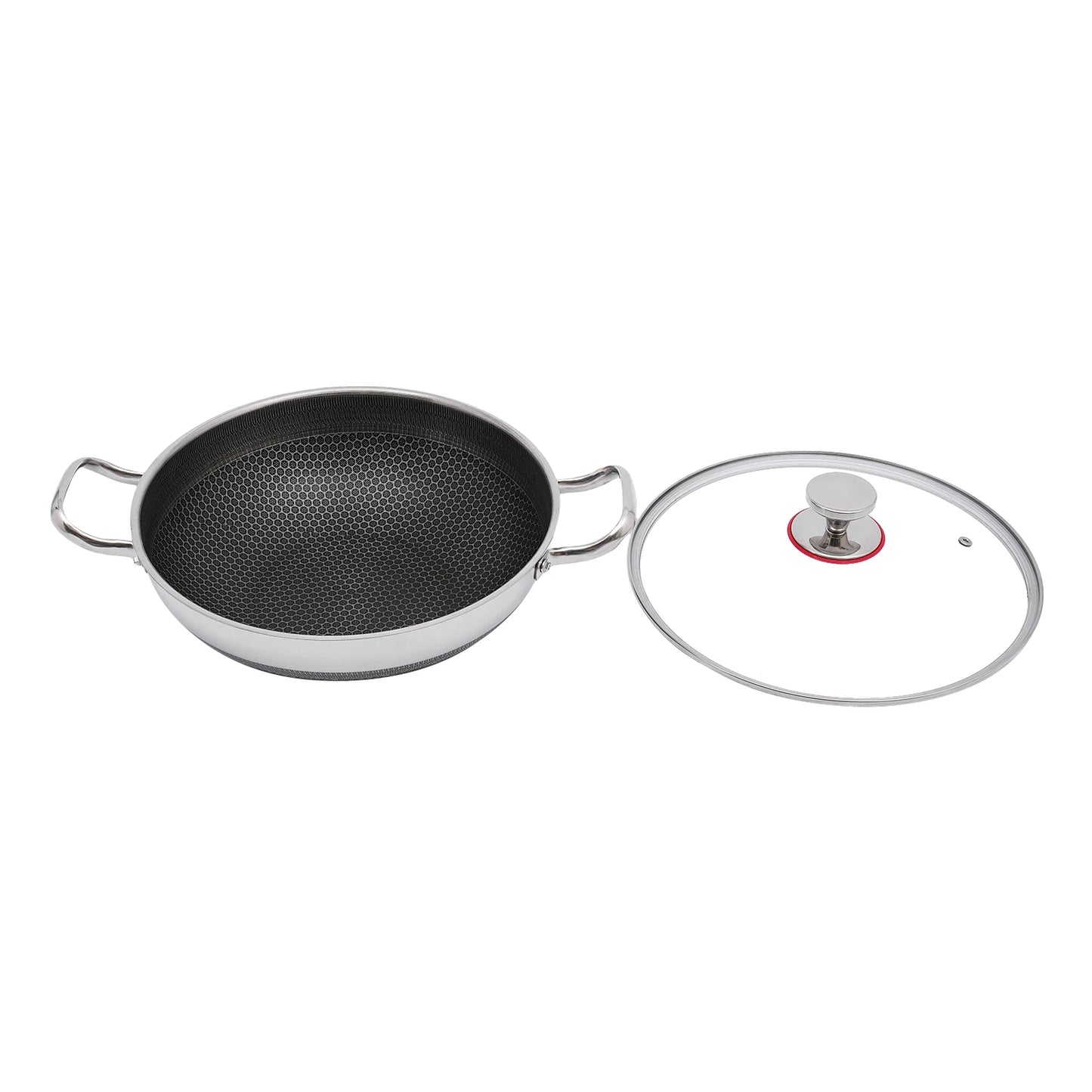 Stainless Steel Nonstick Frying Pan 12.6 Inch Fast Heat