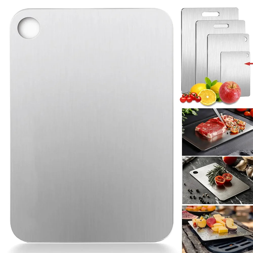 304 Stainless Steel Double Sided Cutting Board 46x30CM