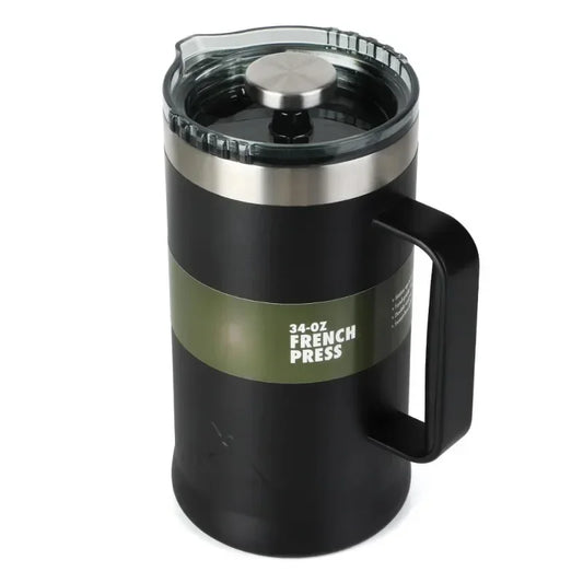 34 Oz Double Wall Stainless Steel French Press Keeps Coffee Warm