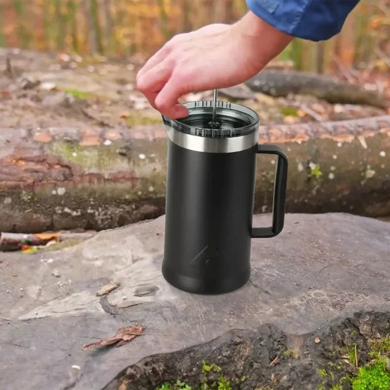 34 Oz Double Wall Stainless Steel French Press Keeps Coffee Warm