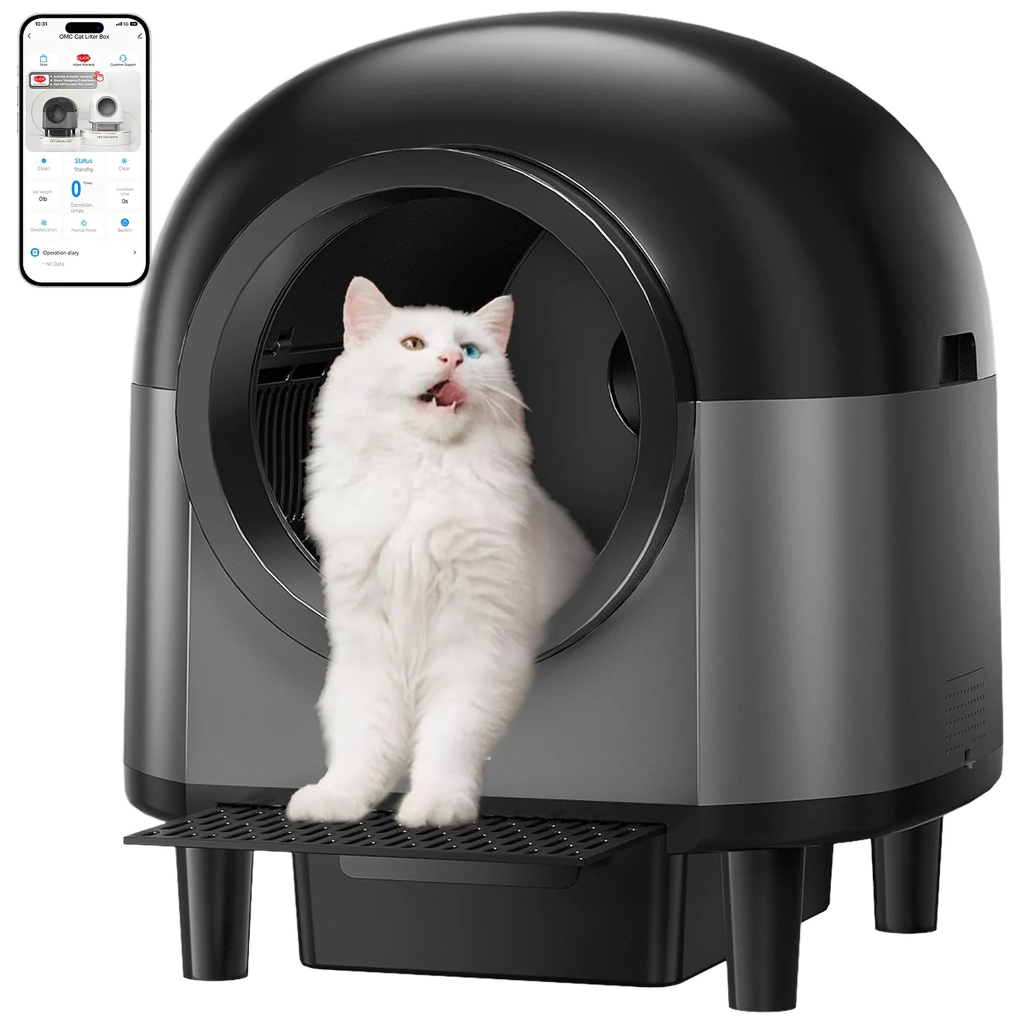 Redsasa Self Cleaning Automatic Cat Litter Box 110L Stairs