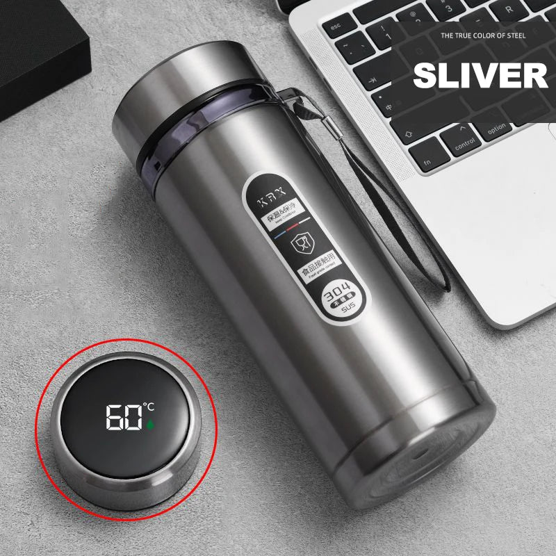 Stainless Steel Thermos Bottle LED Temperature Display