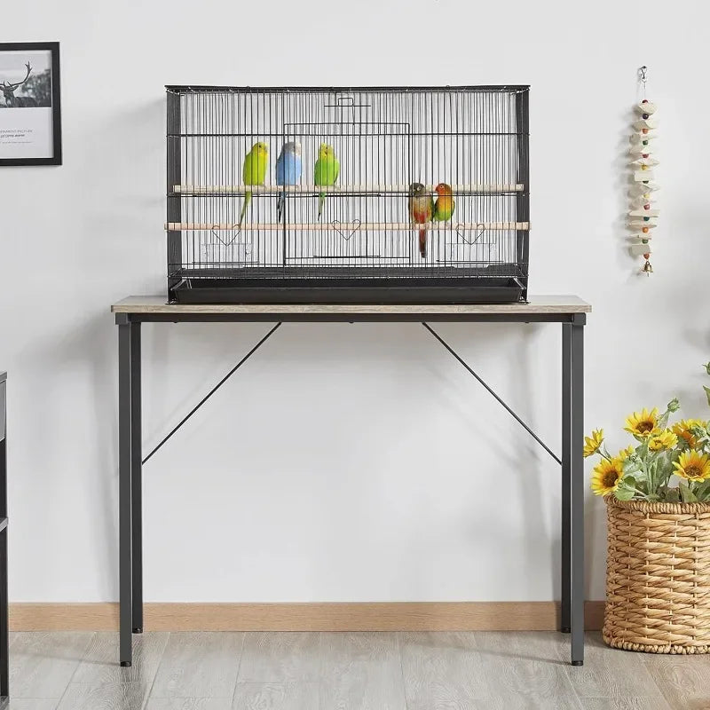 30'' Length Flight Bird Cage Iron Flight Parrot Cage for Small Parrots Parakeets Cockatiels Budgies Conures Quaker Parrot