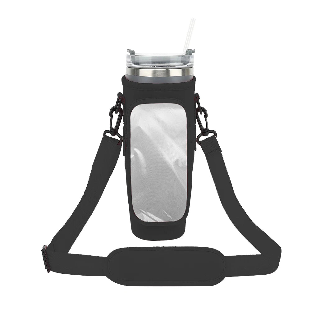 Water Bottle Carrier Bag With Strap Insulated Bottle Cover