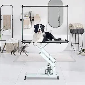 49.6 Inch Dog Grooming Table With Adjustable Arms Noose