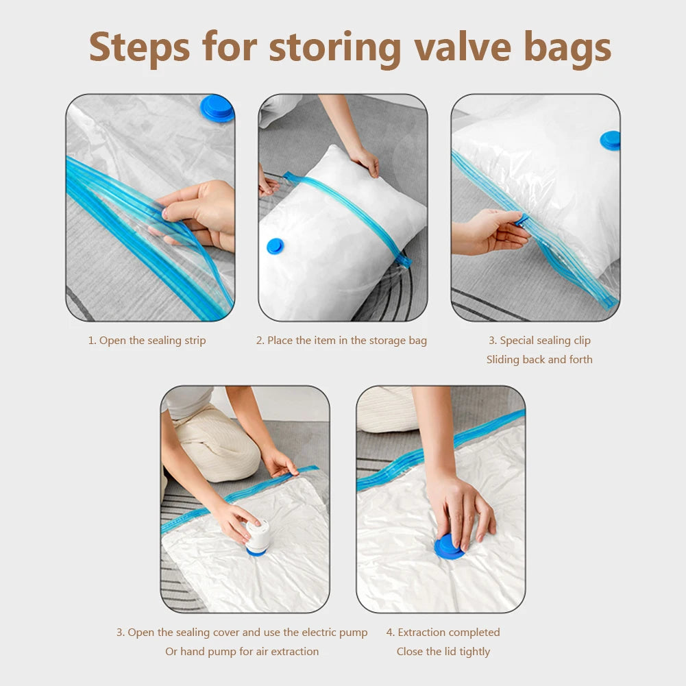 Reusable Vacuum Bags With Electric Pump Mini Vacuum Sealer