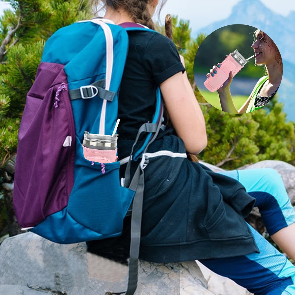 Water Bottle Carrier Bag With Strap Insulated Bottle Cover