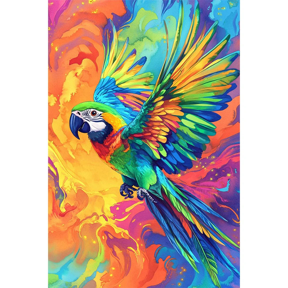 5D DIY Full Round Drill Diamond Painting Animal Kit Home Decor Art Craft 40x60cm