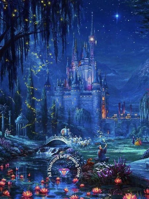 Disney Princess Castle AB Diamond Painting Kit 5D DIY