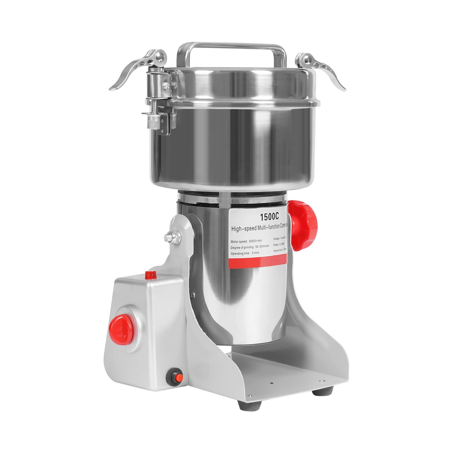 4100W kitchen Tabletop Grain Mill Machine 30000r/min Multi-function Cereals Grinder Grain Capacity About 1000g/2.2lbs