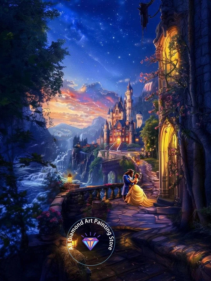 Disney Princess Castle AB Diamond Painting Kit 5D DIY
