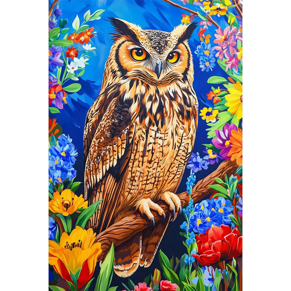 5D DIY Full Round Drill Diamond Painting Animal Kit Home Decor Art Craft 40x60cm