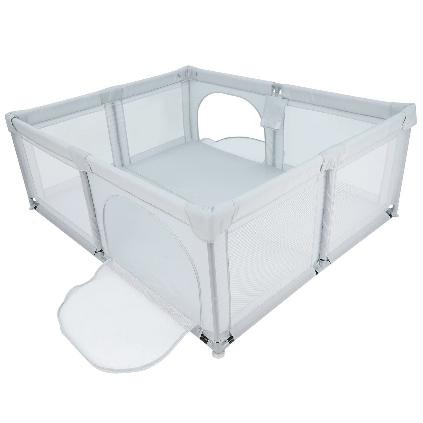 Dog Playpen Home Indoor Children Playards Kid Safety Activity Center with Breathable Mesh Children Play Fence Children Playards