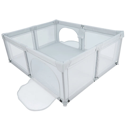 Dog Playpen Home Indoor Children Playards Kid Safety Activity Center with Breathable Mesh Children Play Fence Children Playards