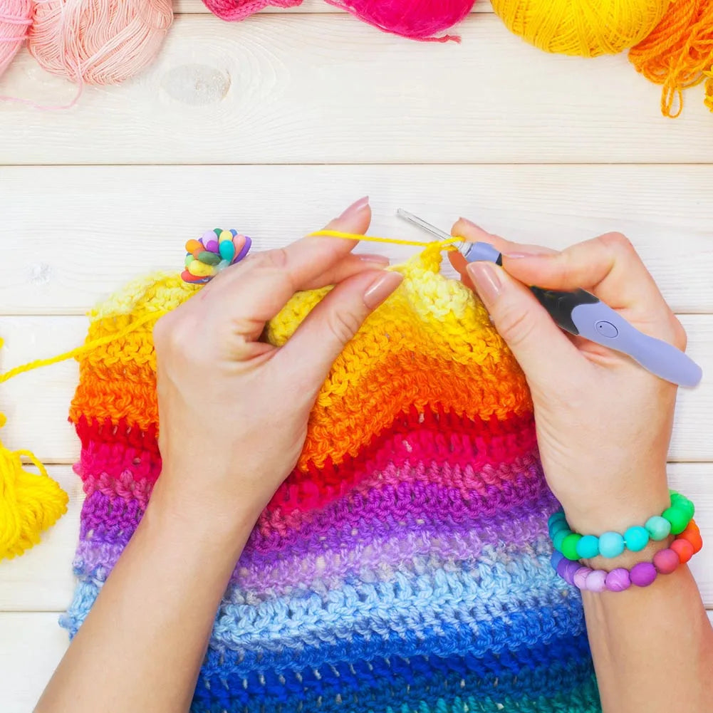 Crochet Needle ABS Plastic Change Head Circular Knitting Needle Set Sweaters Woven Tools DIY Hand Sewing Household Accessories