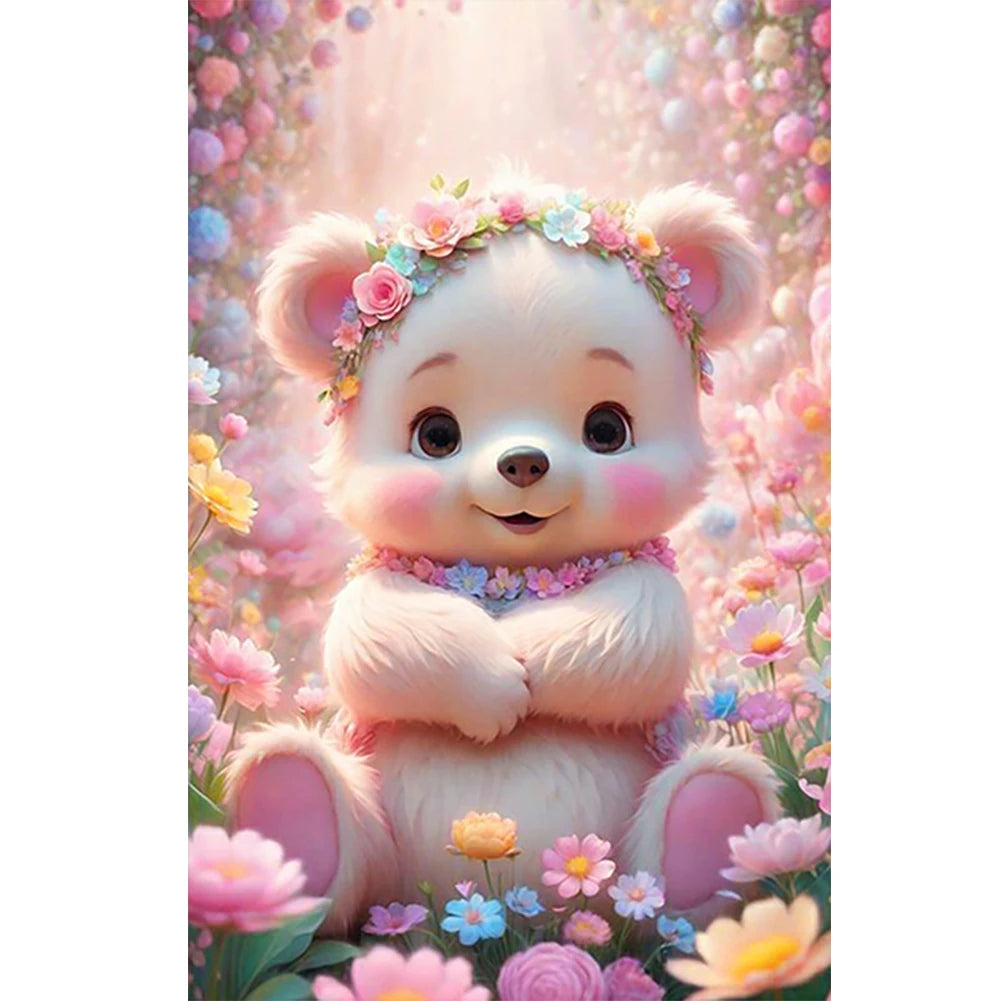 5D DIY Full Round Drill Diamond Painting Animal Kit Gift