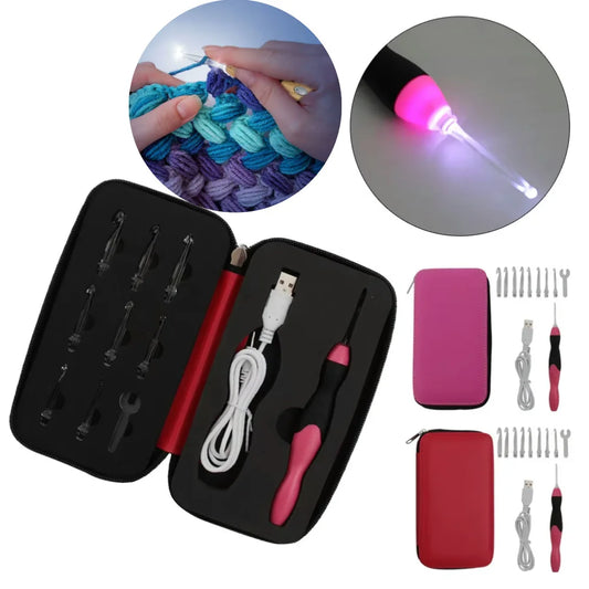Crochet Needle ABS Plastic Change Head Circular Knitting Needle Set Sweaters Woven Tools DIY Hand Sewing Household Accessories
