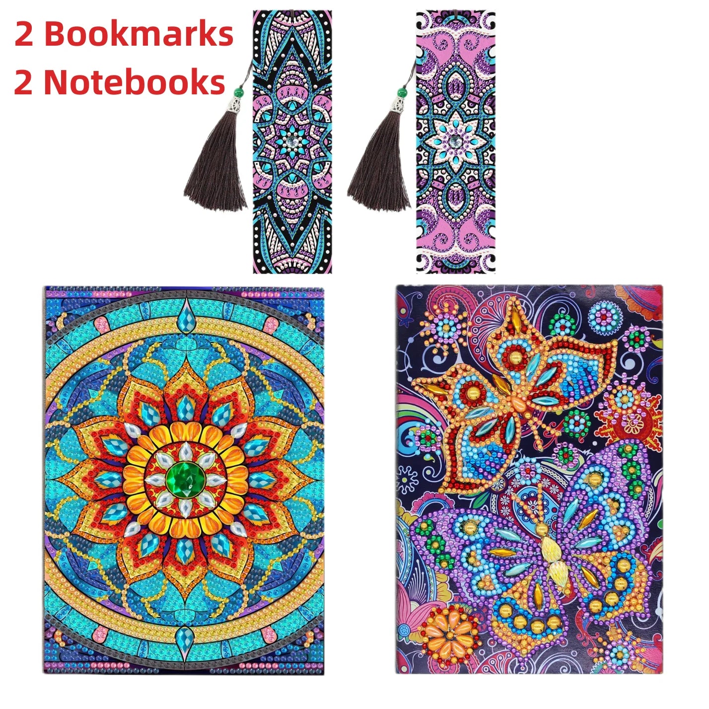 4 Pcs Diamond Art Kits for Adults Teens DIY 5D Crafts