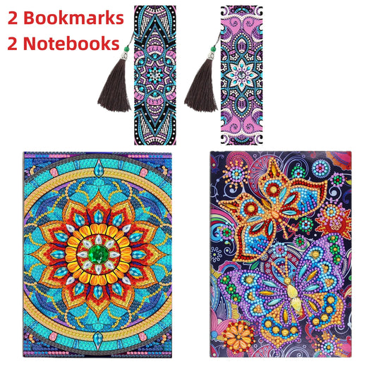 4 Pcs Diamond Art Kits for Adults Teens DIY 5D Crafts