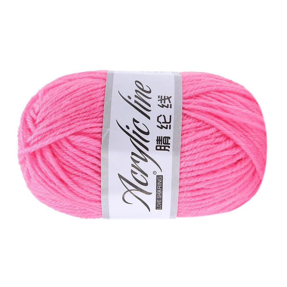 50g/Ball Acrylic Wool Yarn Thread Warm Diy Knitting Soft Baby Sweater Hat Knitted Kids Adult Scarf Supersoft Wholesale 12 Colors