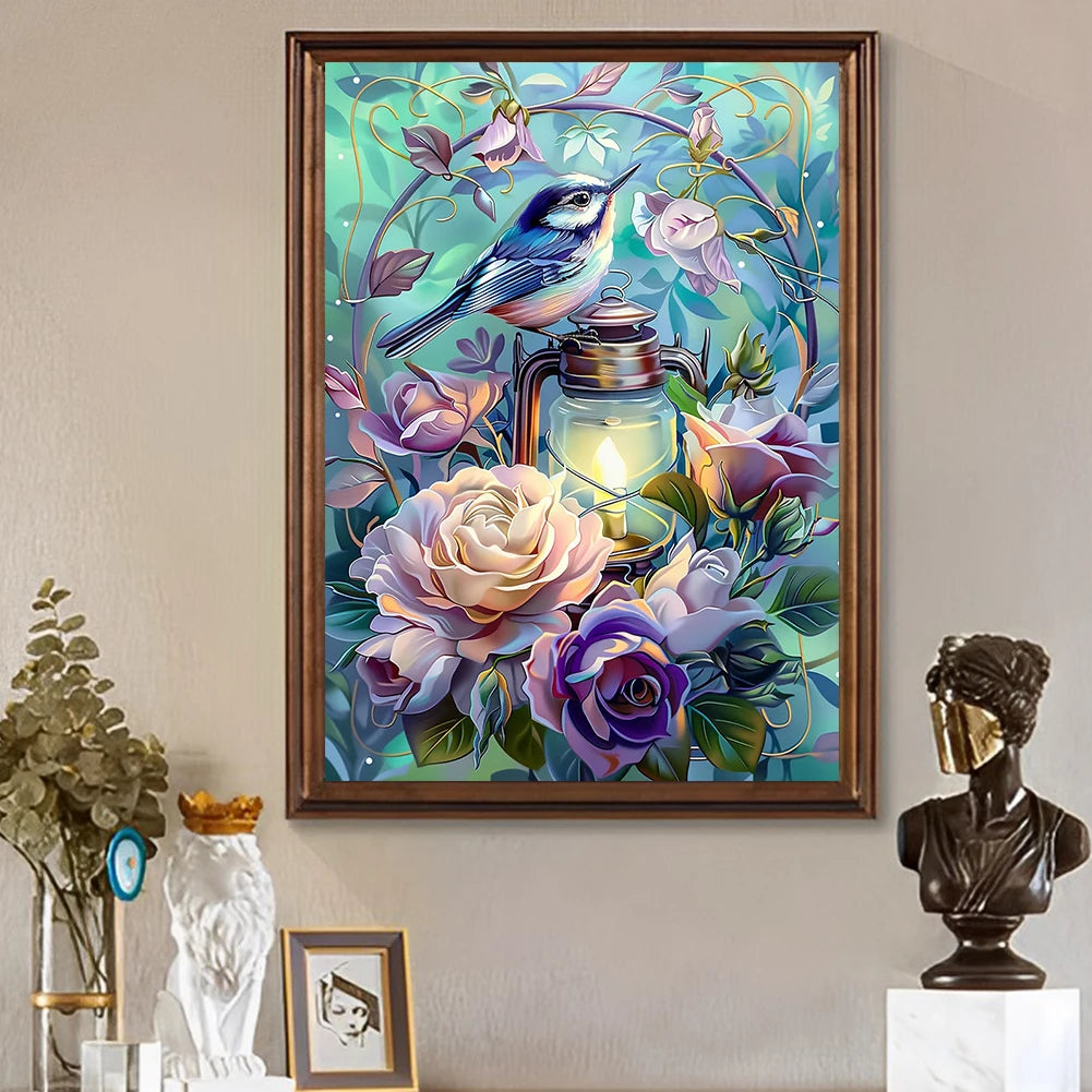 5D DIY Full Round Drill Diamond Painting Animal Kit Home Decor Art Craft 30x40cm