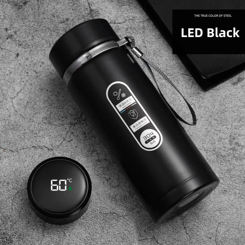Stainless Steel Thermos Bottle LED Temperature Display
